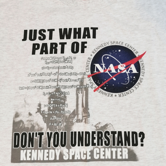 NASA ROCKET FUEL FORMULA Men's SHIRT 2XL DBL SIDED - Picture 7 of 10